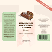 SanaSlank Kokos Crisp XXL pak 20 proteïne repen met melkchocolade laag en knapperige crispies